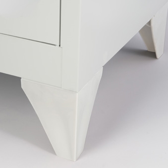 Polypropylenfüße für MonoBloc™ Garderoben- & Schließfachsysteme, VE = 4 Stk., Farbe lichtgrau