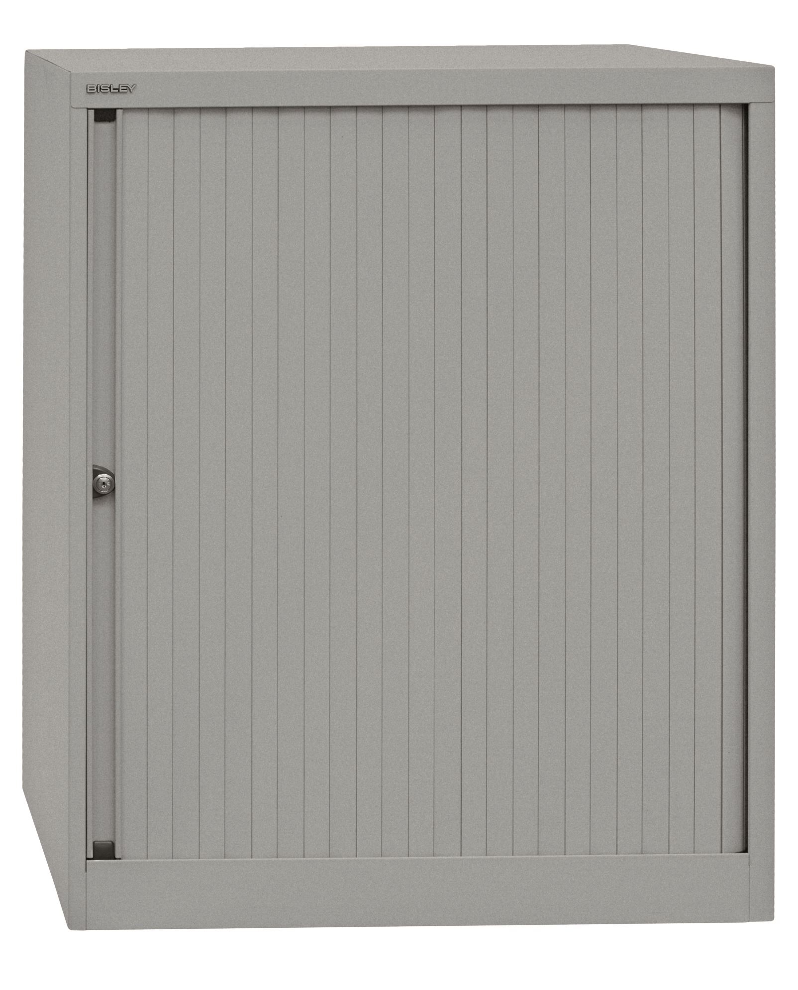 ET408102SSL355_L Bisley Rollladenschrank EuroTambour, 2 Fachböden, 2,5 OH, B 800 mm, Korpus/Rolllade: Silber