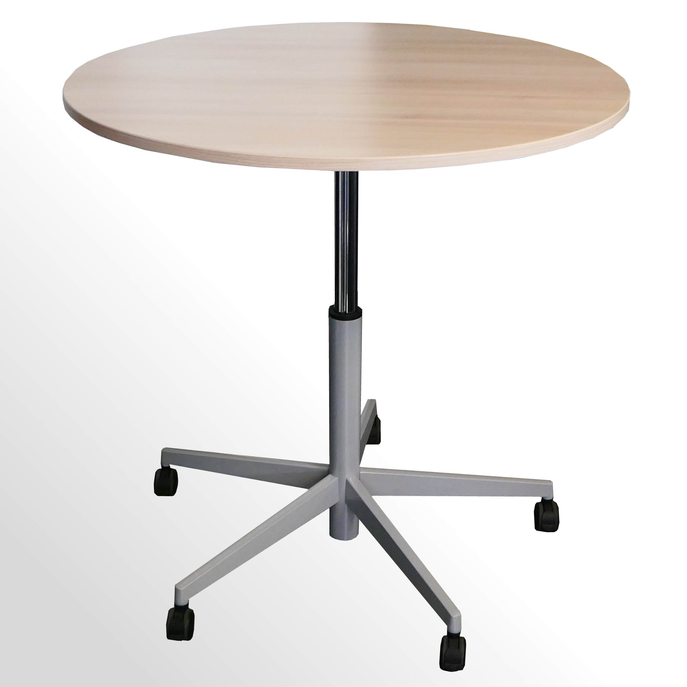 Gebrauchter Steelcase Steh- Besprechungstisch - per Gaslift höhenverstellbar - Ø 1100 mm