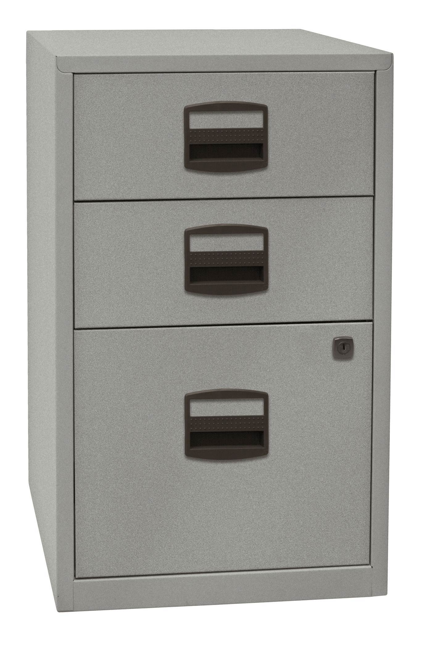 Bisley Beistellschrank PFA, 2 Universalschubladen, 1 HR-Schublade