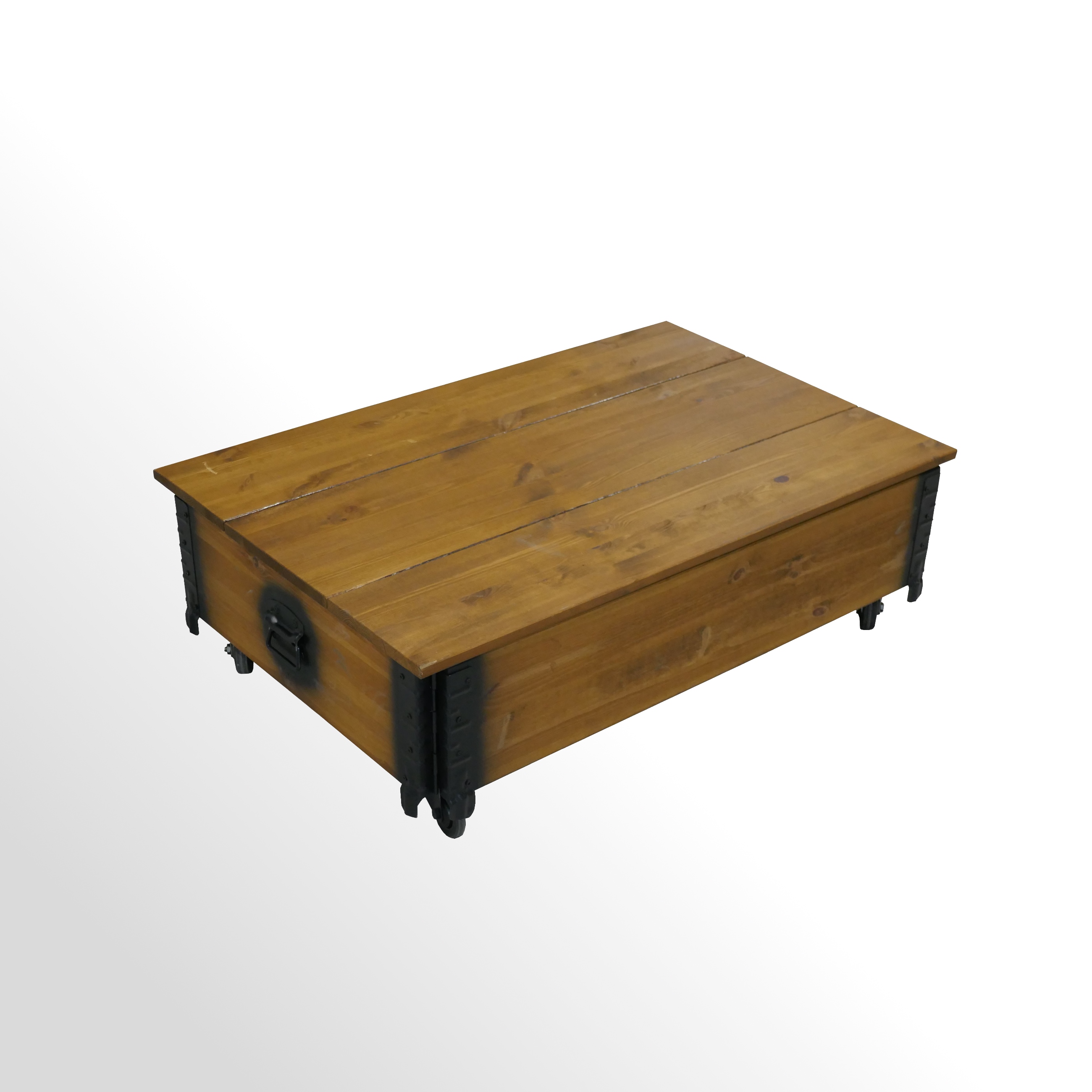 GZ220-1 Gebrauchter Vintage-Beistelltisch - Aufbewahrungstruhe auf Rollen