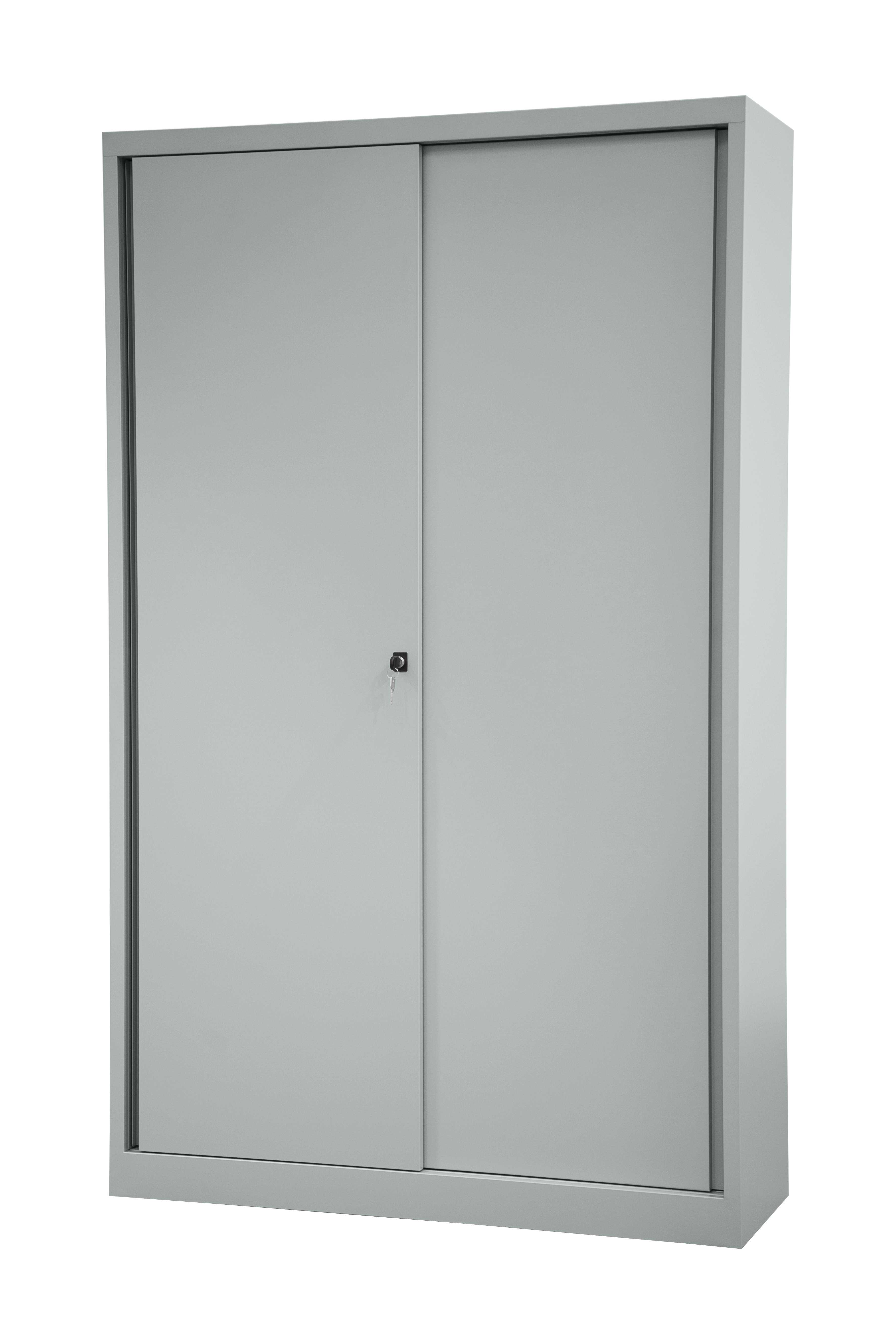 Bisley Schiebetürenschrank ECO, 2 Fachböden, 5 Ordnerhöhen, B 1200 mm