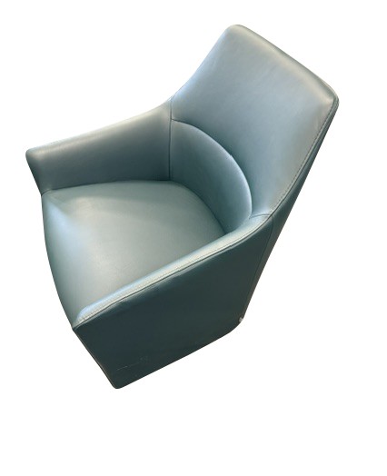 SETPREIS | 2 Ledersessel + 1 Glastisch 600 mm