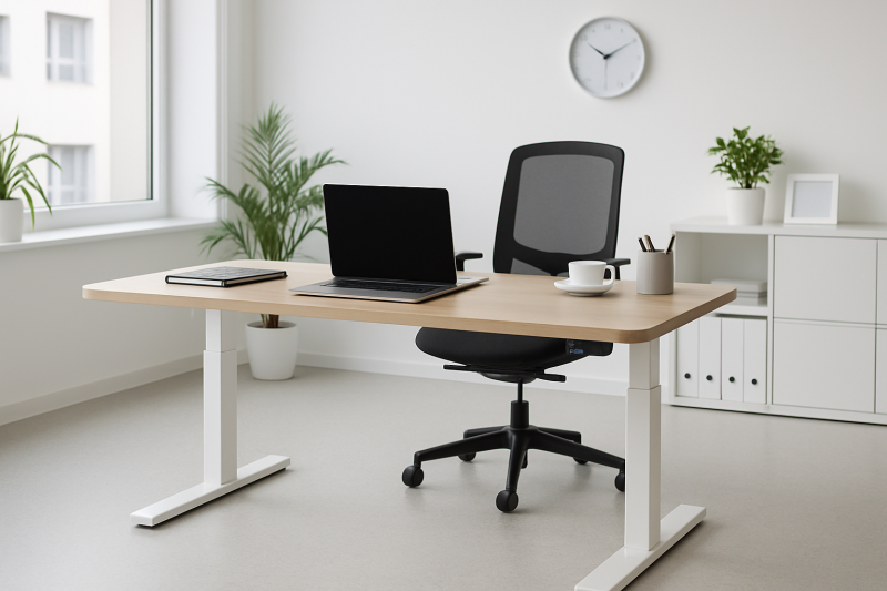 Elektrisch Verstellbarer Schreibtisch in einem Büro