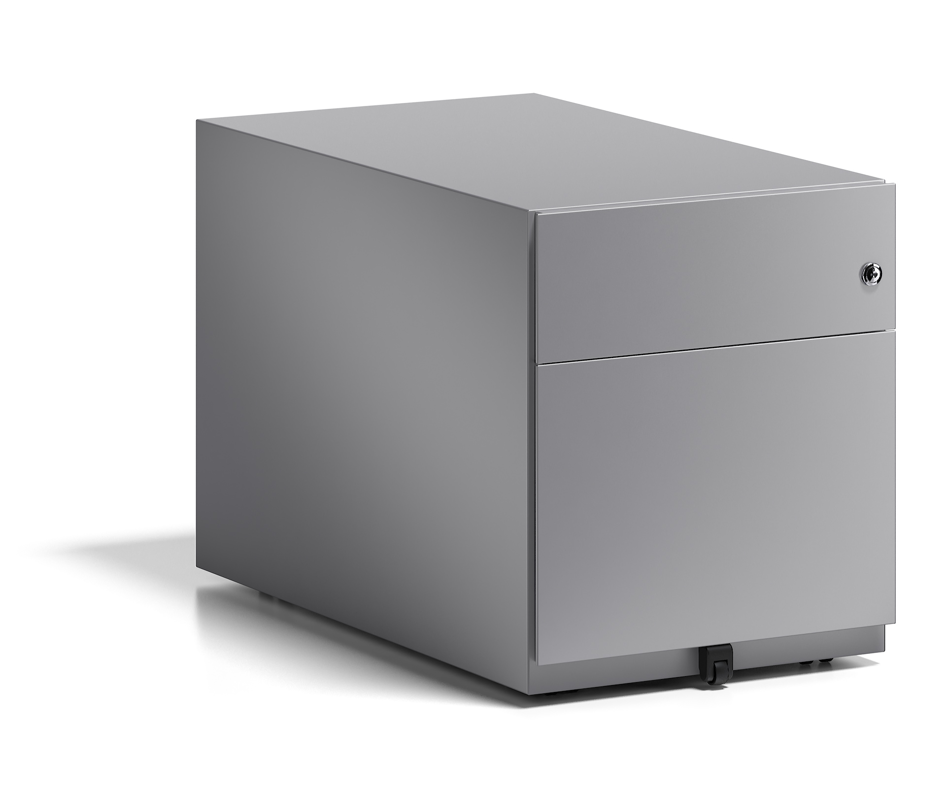 Bisley Rollcontainer Note™ mit Griffleiste, 1x Schublade, 1x HR-Schublade; T 775 mm