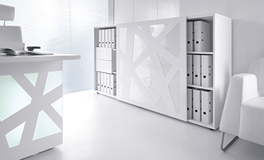 Empfangstheke im Empfangsbereich