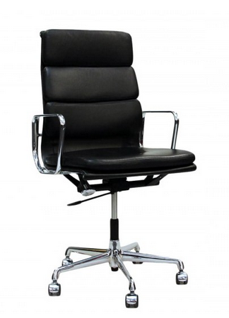 Vitra Soft Pad EA 219 | Leder schwarz