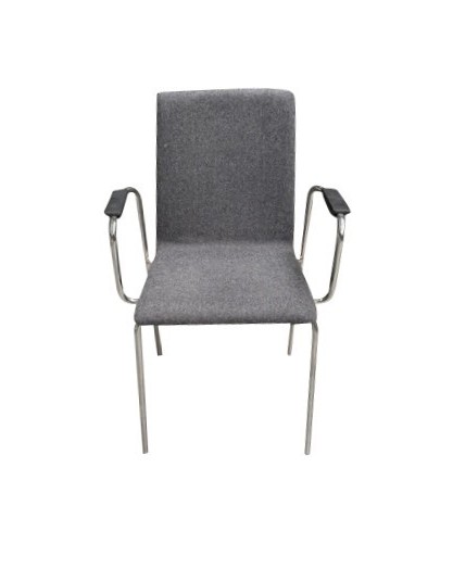 SETPREIS - 2 Stück Besucherstühle mit Wollfilzbezug