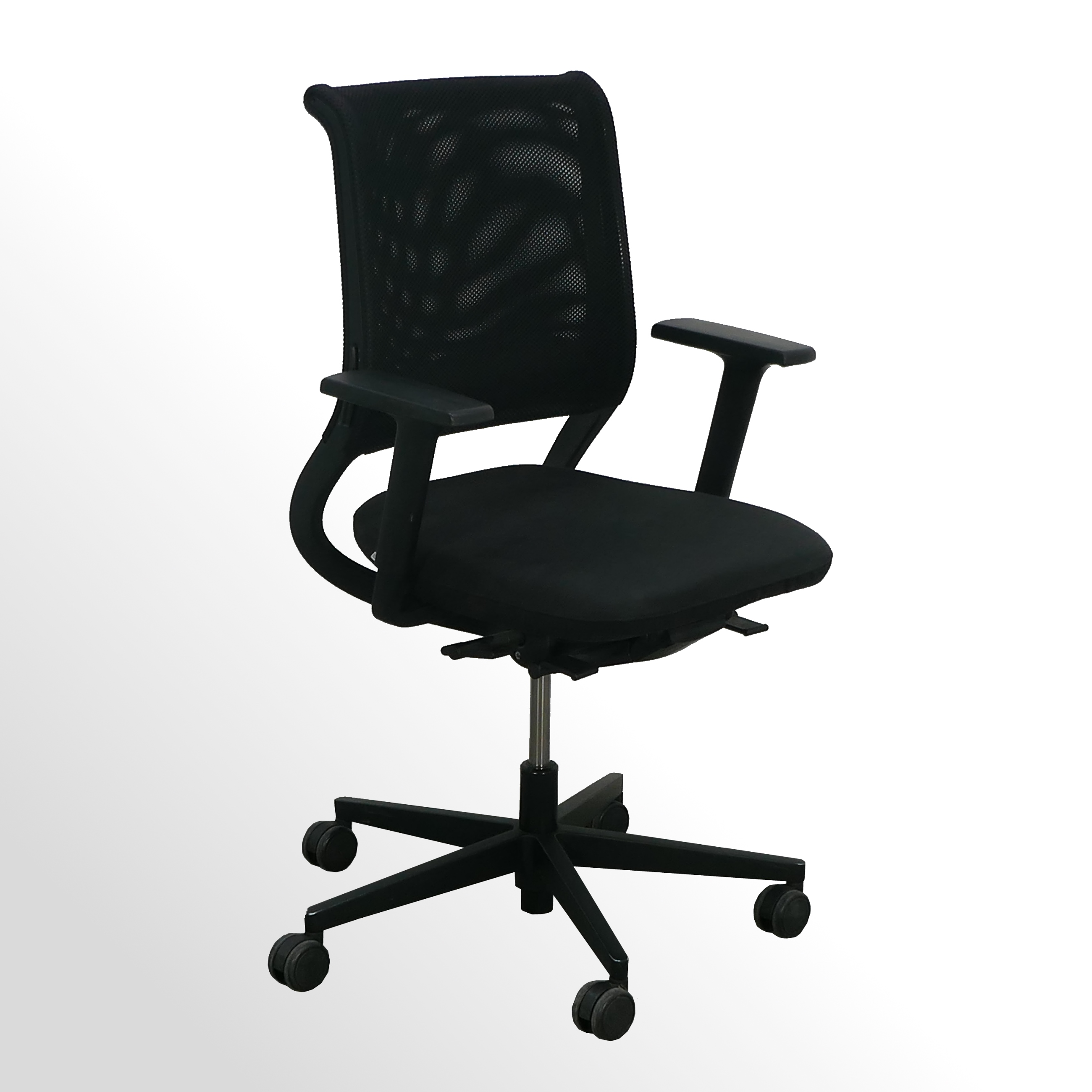 Sedus-Netwin-B-rodrehstuhl-Netz-schwarz-1 Gebrauchter Sedus Netwin Bürodrehstuhl mit Armlehnen