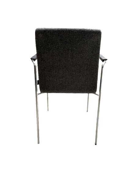 SETPREIS - 2 Stück Besucherstühle mit Wollfilzbezug
