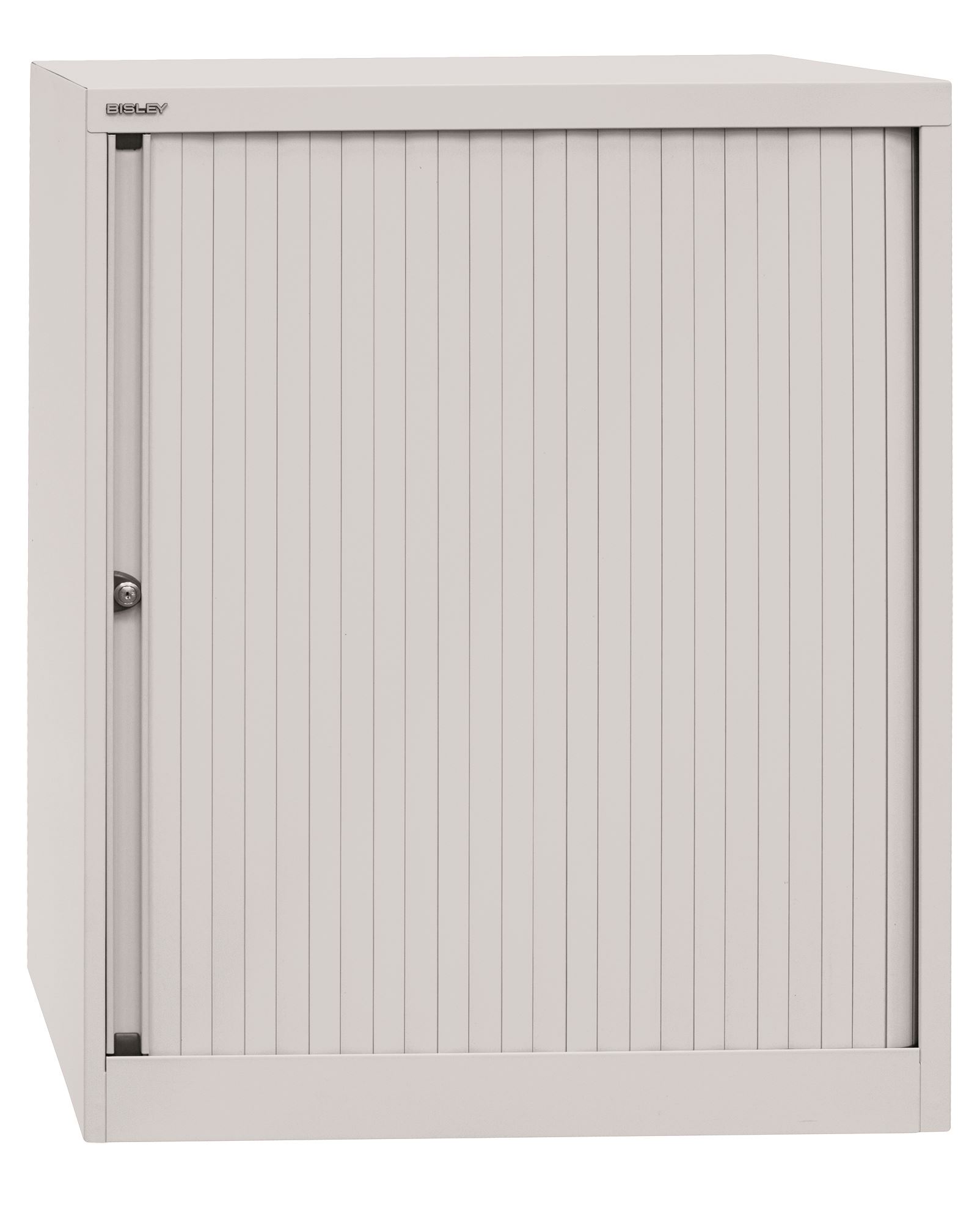 Bisley Rollladenschrank EuroTambour, 2 Fachböden, 2,5 OH, B 800 mm, Korpus/Rolllade: Lichtgrau