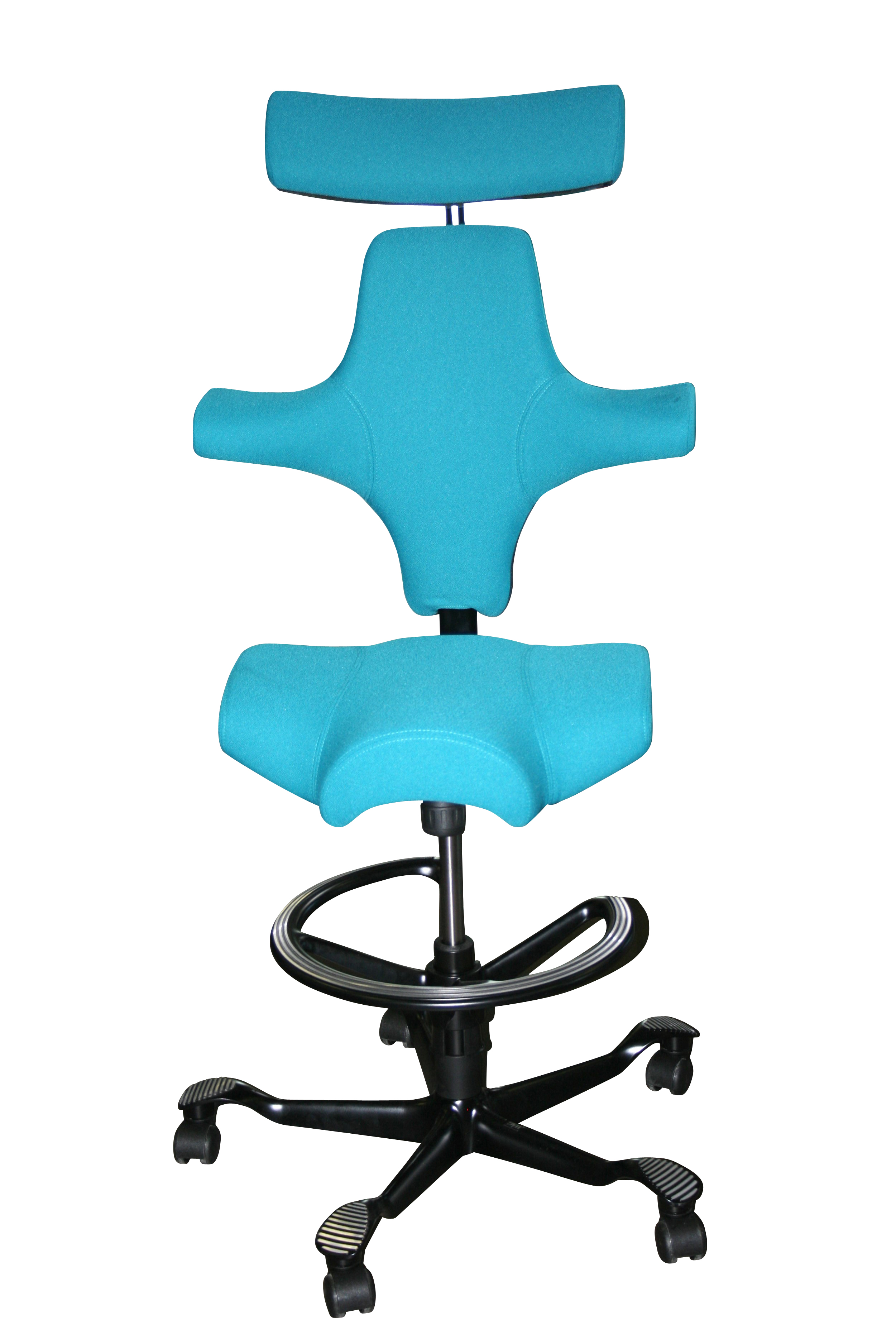 HAG Bürodrehstuhl mit Sattelsitz und Kopfstütze - Modell Capisco 8107