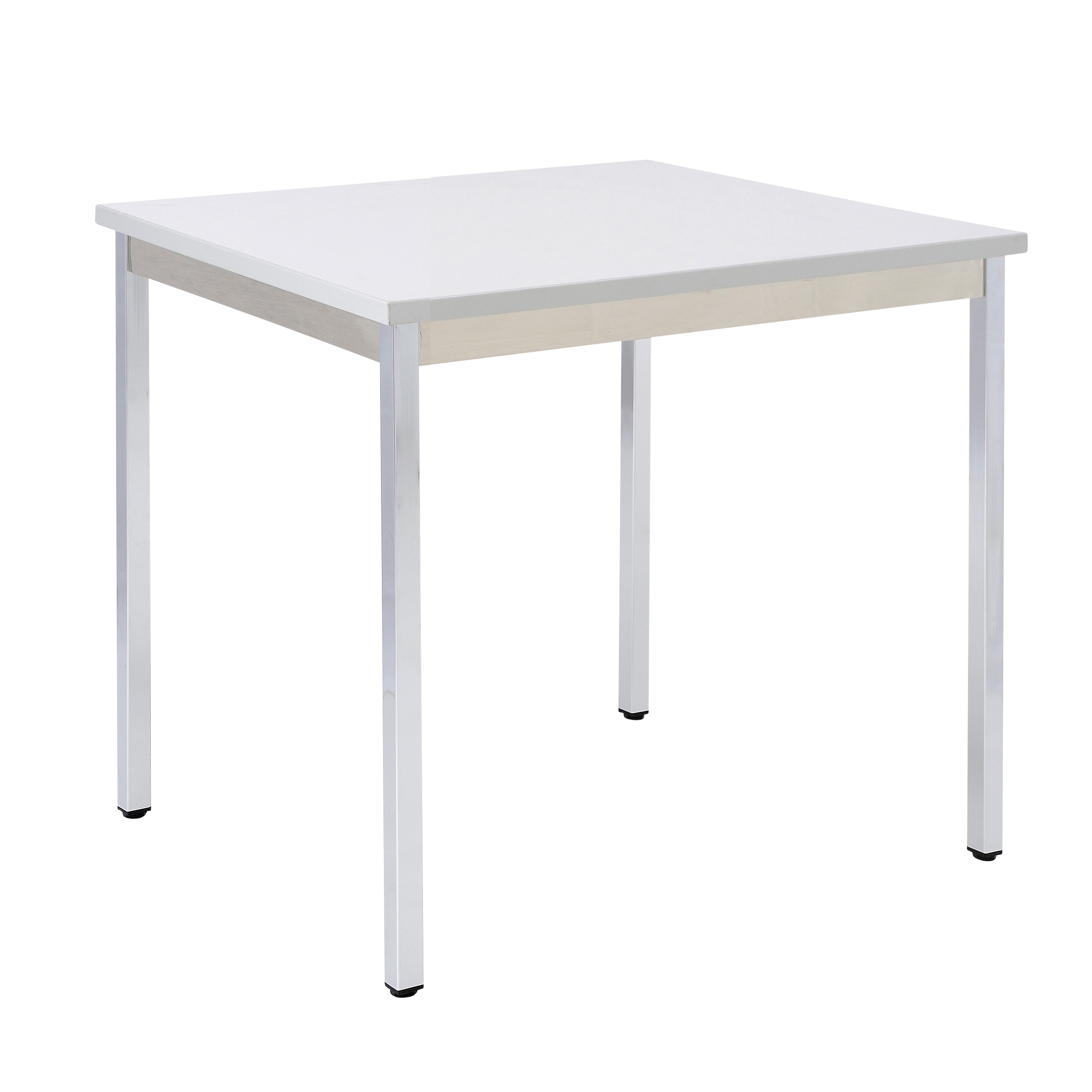 Bisley Mehrzwecktisch, rechteckig, Gestell verchromt, Tischplatte 25 mm, grau; 700x600